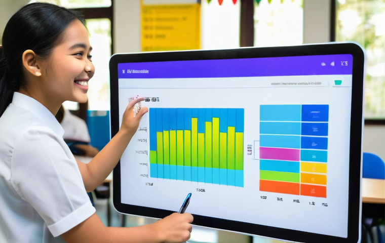 교육용 데이터 분석 - Image Prompt 1: The Data-Empowered Malaysian Classroom**